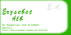 erzsebet alb business card